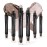 LUXAZA 6PCS Eyeshadow Stick Makeup Sets, Smoky Brown Cream Eyeshadow Pen,Metallic And Matte Shimmer Eye Shadow Eye Brightener Stick Pencil Crayon, B02-Fall Brown