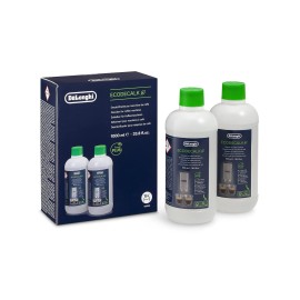 De\'Longhi EcoDecalk Descaler 2-Pack, Eco-Friendly Universal Descaling Solution for Coffee & Espresso Machines, 33.8 oz (10 uses)