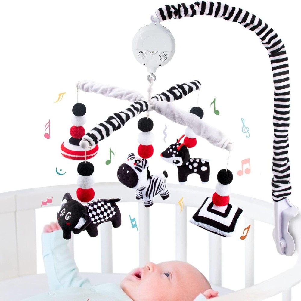 teytoy My First Baby Crib Mobile, Black and White Baby Mobile for Crib, High Contrast Mobile Toy for Newborn Infants Boys and Girls teytoy My First Baby Crib Mobile, Black and White Baby Mobile for Crib, High Contrast Mobile Toy for Newborn Infants Boys and Girls