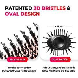 TYMO Hair Dryer Brush Blow Dryer Brush in One, 4 in 1 Ionic Hair Dryer and Styler Volumizer with Oval Titanium Barrel, Hot Air Straightener Brush for Smooth Frizz-Free Blowout, Gold TYMO Hair Dryer Brush Blow Dryer Brush in One, 4 in 1 Ionic Hair Dryer and Styler Volumizer with Oval Titanium Barrel, Hot Air Straightener Brush for Smooth Frizz-Free Blowout, Gold