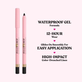 Too Faced Killer Liner 36 Hour Waterproof Gel Eyeliner Pencil | Long Lasting + Smudge Proof, 0.04 Ounce, Killer Black Too Faced Killer Liner 36 Hour Waterproof Gel Eyeliner Pencil | Long Lasting + Smudge Proof, 0.04 Ounce, Killer Black