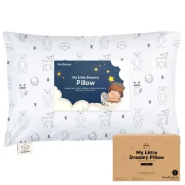 KeaBabies Toddler Pillow with Pillowcase, Jumbo 14X20 - Soft Organic Cotton Toddler Pillows for Sleeping - Machine Washable - Perfect for Travel, Toddler Bed Set (KeaFriends) KeaBabies Toddler Pillow with Pillowcase, Jumbo 14X20 - Soft Organic Cotton Toddler Pillows for Sleeping - Machine Washable - Perfect for Travel, Toddler Bed Set (KeaFriends)
