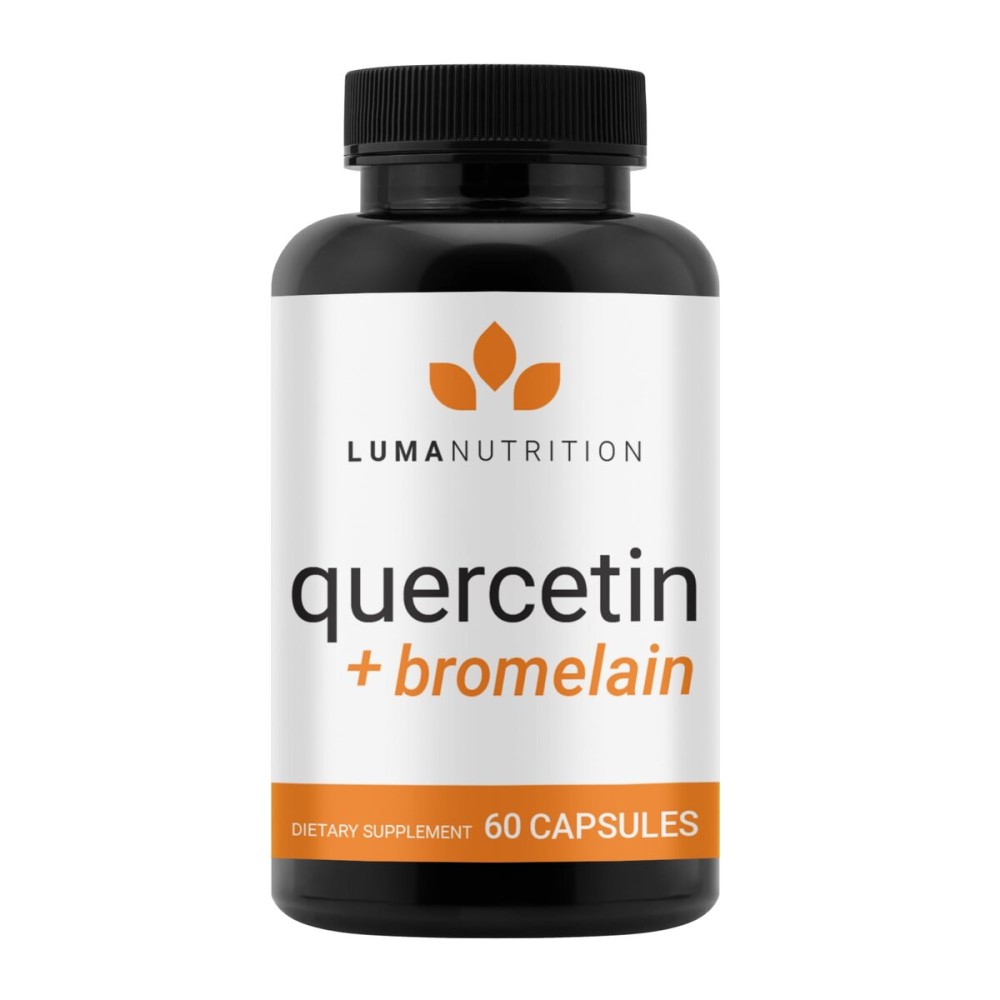 Luma Nutrition Quercetin 500mg - Quercetin with Bromelain Supplement - Antioxidant - Immune Support - Vegan & Gluten-Free - 60 Capsules Luma Nutrition Quercetin 500mg - Quercetin with Bromelain Supplement - Antioxidant - Immune Support - Vegan & Gluten-Free - 60 Capsules