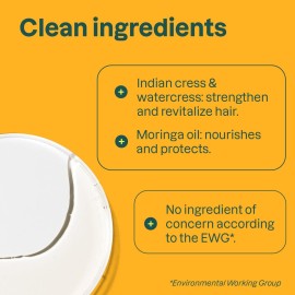 ATTITUDE Nourishing Shampoo for Curly Hair with Moringa Oil, EWG Verified, Vegan and Naturally Derived, 3a, 3b, 3c Curl Type, Provides Lightweight Moisture to Curls, 16 Fl Oz