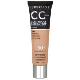 Dermablend Continuous Correction Tone-Evening CC Cream SPF 50+, 40N, 1 fl. oz. (Pack of 1)