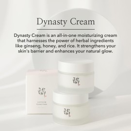 Beauty of Joseon Dynasty Cream Hydrating Face Moisturizer for Dry, Sensitive Skin, Korean Skincare for Men and Women 50ml, 1.69 fl.oz. Beauty of Joseon Dynasty Cream Hydrating Face Moisturizer for Dry, Sensitive Skin, Korean Skincare for Men and Women 50ml, 1.69 fl.oz.
