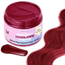 INH Semi Permanent Hair Color | Color Depositing Conditioner | Ruby Red Hair Dye | No Bleach & No Peroxide Temporary Tint for Women & Men | Vegan, Ammonia Free, & Sulfate Free | Ready to Use, 6oz INH Semi Permanent Hair Color | Color Depositing Conditioner | Ruby Red Hair Dye | No Bleach & No Peroxide Temporary Tint for Women & Men | Vegan, Ammonia Free, & Sulfate Free | Ready to Use, 6oz