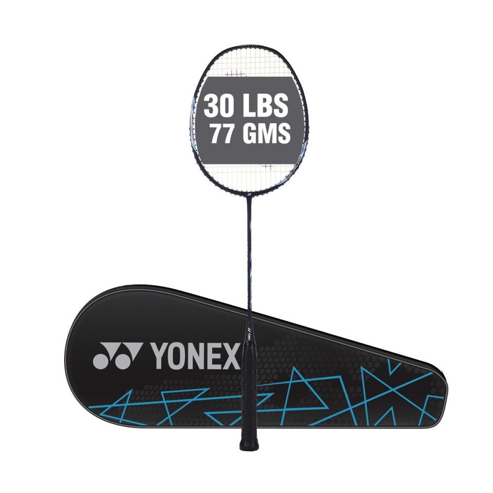 YONEX Astrox Lite 27i Graphite Strung Badminton Racket with Full Racket Cover (Blue) | for Intermediate Players | 77 Grams | Maximum String Tension - 30lbs YONEX Astrox Lite 27i Graphite Strung Badminton Racket with Full Racket Cover (Blue) | for Intermediate Players | 77 Grams | Maximum String Tension - 30lbs
