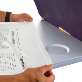 TrayMask Disposable Tray Table Cover | Must Have Airplane Travel Essentials | Perfect for Toddlers, Kids and Adults Travel Accessories | Provides a Fresh/Clean Layer of Protection | 10 Pack TrayMask Disposable Tray Table Cover | Must Have Airplane Travel Essentials | Perfect for Toddlers, Kids and Adults Travel Accessories | Provides a Fresh/Clean Layer of Protection | 10 Pack