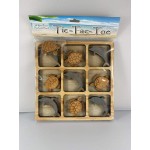 Tic Tac Toe 10 Wood Pieces Plus Game Board Dolphin and Turtle