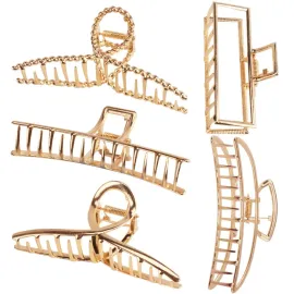 ANBALA Hair Claw Clips, Claw Hair Clips, Large Hair Clips for Thick Hair, Metal Hair Clips, Long Hair Clips, Big Jaw Clips for Hair, Butterfly Hair Clips Hair Accessories for Women Gold ANBALA Hair Claw Clips, Claw Hair Clips, Large Hair Clips for Thick Hair, Metal Hair Clips, Long Hair Clips, Big Jaw Clips for Hair, Butterfly Hair Clips Hair Accessories for Women Gold