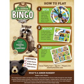 MasterPieces Officially Licensed Games - Jr Ranger Bingo Game - Tabletop Game for Kids & Family MasterPieces Officially Licensed Games - Jr Ranger Bingo Game - Tabletop Game for Kids & Family
