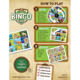 MasterPieces Officially Licensed Games - Jr Ranger Bingo Game - Tabletop Game for Kids & Family MasterPieces Officially Licensed Games - Jr Ranger Bingo Game - Tabletop Game for Kids & Family
