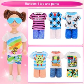 Miunana 25 PCS 5.3 Inch Girl Doll Clothes Dress Outfits and Shoes for Girl Doll Clothing with 4 Pairs of Shoes for 4-6 Inch Girl Dolls Clothes and Accessories Doll Top and Pants Doll Wings Miunana 25 PCS 5.3 Inch Girl Doll Clothes Dress Outfits and Shoes for Girl Doll Clothing with 4 Pairs of Shoes for 4-6 Inch Girl Dolls Clothes and Accessories Doll Top and Pants Doll Wings