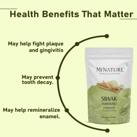 Miswak (Siwak) Powder by mi Nature | salvarado persica| 227g(8 oz) (0.5 lb) | 100% Only Miswak (siwak) Powder | Dental Care | Natural Toothpaste | Whitening Teeth | Oral Care Miswak (Siwak) Powder by mi Nature | salvarado persica| 227g(8 oz) (0.5 lb) | 100% Only Miswak (siwak) Powder | Dental Care | Natural Toothpaste | Whitening Teeth | Oral Care