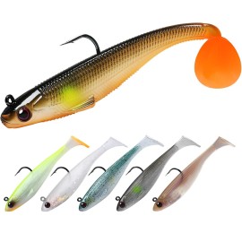 TRUSCEND Fishing Lures for Bass Trout Jighead Lures Paddle Tail Swimbaits Soft Fishing Baits Freshwater Saltwater Jigging Bass Gear Gifts for Men TRUSCEND Fishing Lures for Bass Trout Jighead Lures Paddle Tail Swimbaits Soft Fishing Baits Freshwater Saltwater Jigging Bass Gear Gifts for Men