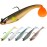 TRUSCEND Fishing Lures for Bass Trout Jighead Lures Paddle Tail Swimbaits Soft Fishing Baits Freshwater Saltwater Jigging Bass Gear Gifts for Men