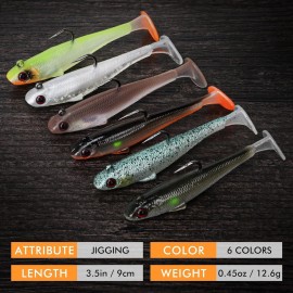TRUSCEND Fishing Lures for Bass Trout Jighead Lures Paddle Tail Swimbaits Soft Fishing Baits Freshwater Saltwater Jigging Bass Gear Gifts for Men TRUSCEND Fishing Lures for Bass Trout Jighead Lures Paddle Tail Swimbaits Soft Fishing Baits Freshwater Saltwater Jigging Bass Gear Gifts for Men