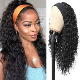 G&T Wig Headband Wigs for Black Women Wet and Wavy Headband Wig Curly Wave Synthetic Wigs Glueless Heat Resistant Long Wigs for Daily Party Use (24 inches) G&T Wig Headband Wigs for Black Women Wet and Wavy Headband Wig Curly Wave Synthetic Wigs Glueless Heat Resistant Long Wigs for Daily Party Use (24 inches)