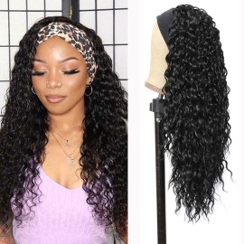 G&T Wig Headband Wigs for Black Women Wet and Wavy Headband Wig Curly Wave Synthetic Wigs Glueless Heat Resistant Long Wigs for Daily Party Use (24 inches) G&T Wig Headband Wigs for Black Women Wet and Wavy Headband Wig Curly Wave Synthetic Wigs Glueless Heat Resistant Long Wigs for Daily Party Use (24 inches)