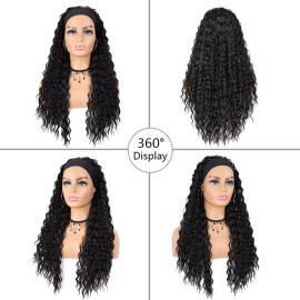 G&T Wig Headband Wigs for Black Women Wet and Wavy Headband Wig Curly Wave Synthetic Wigs Glueless Heat Resistant Long Wigs for Daily Party Use (24 inches) G&T Wig Headband Wigs for Black Women Wet and Wavy Headband Wig Curly Wave Synthetic Wigs Glueless Heat Resistant Long Wigs for Daily Party Use (24 inches)