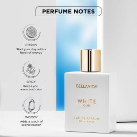 BellaVita Luxury White OUD Unisex Perfume 100Ml | Premium Arabic Men and Women Perfumes | Notes of Artemisia, Musk, Oud Vetiver and Freesias | Exquisite Unisex Arabian Perfume for Women & Men BellaVita Luxury White OUD Unisex Perfume 100Ml | Premium Arabic Men and Women Perfumes | Notes of Artemisia, Musk, Oud Vetiver and Freesias | Exquisite Unisex Arabian Perfume for Women & Men