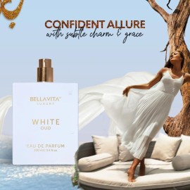 BellaVita Luxury White OUD Unisex Perfume 100Ml | Premium Arabic Men and Women Perfumes | Notes of Artemisia, Musk, Oud Vetiver and Freesias | Exquisite Unisex Arabian Perfume for Women & Men BellaVita Luxury White OUD Unisex Perfume 100Ml | Premium Arabic Men and Women Perfumes | Notes of Artemisia, Musk, Oud Vetiver and Freesias | Exquisite Unisex Arabian Perfume for Women & Men