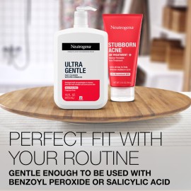 Neutrogena Ultra Gentle Daily Facial Cleanser with Pro-Vitamin B5 for Acne-Prone & Sensitive Skin, Fragrance-Free, Dye-Free, Soap-Free, Paraben-Free & Hypoallergenic Face Wash, 16 fl. oz Neutrogena Ultra Gentle Daily Facial Cleanser with Pro-Vitamin B5 for Acne-Prone & Sensitive Skin, Fragrance-Free, Dye-Free, Soap-Free, Paraben-Free & Hypoallergenic Face Wash, 16 fl. oz