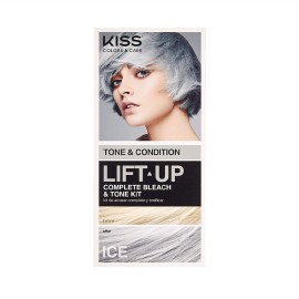 KISS Lift Up Complete Hair Bleach Kit with Revitalizing Plex Serum to Protect from Damage, Maximum Strength to Lighten Dark or Resistant Hair, Complete DIY 6-Pc Kit KISS Lift Up Complete Hair Bleach Kit with Revitalizing Plex Serum to Protect from Damage, Maximum Strength to Lighten Dark or Resistant Hair, Complete DIY 6-Pc Kit