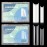 480PCS Extra Long NO C Curve Nail Tips XL, 2 Packs Natural and Clear Nail Tips for Acrylic Nails Professional Set, 12 Sizes Straight Tapered Square Press on False Nail Tips for Nail Art Salon Home DIY