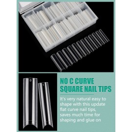 480PCS Extra Long NO C Curve Nail Tips XL, 2 Packs Natural and Clear Nail Tips for Acrylic Nails Professional Set, 12 Sizes Straight Tapered Square Press on False Nail Tips for Nail Art Salon Home DIY 480PCS Extra Long NO C Curve Nail Tips XL, 2 Packs Natural and Clear Nail Tips for Acrylic Nails Professional Set, 12 Sizes Straight Tapered Square Press on False Nail Tips for Nail Art Salon Home DIY