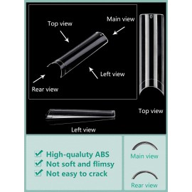 480PCS Extra Long NO C Curve Nail Tips XL, 2 Packs Natural and Clear Nail Tips for Acrylic Nails Professional Set, 12 Sizes Straight Tapered Square Press on False Nail Tips for Nail Art Salon Home DIY 480PCS Extra Long NO C Curve Nail Tips XL, 2 Packs Natural and Clear Nail Tips for Acrylic Nails Professional Set, 12 Sizes Straight Tapered Square Press on False Nail Tips for Nail Art Salon Home DIY