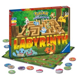 Ravensburger Labyrinth Pokmon Board Game - A Strategic Maze Adventure for Family Nights & Pokmon Parties - Includes Pikachu, Bulbasaur, and More - Great Birthday Gift for Kids Ages 7 and Up