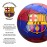 Icon Sports Officially Licensed FC Barcelona Size 5 Regulation Brush Navy Blue Soccer Ball