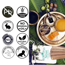 Tatsat Ayurvedic Herbal Kajal | Natural, Lead-Free & Chemical-Free Eye Care | Soothing Formula for Everyday Use | Safe for All Skin Types | Made with Triphala, Chakshushya Herbs, Castor Oil etc Tatsat Ayurvedic Herbal Kajal | Natural, Lead-Free & Chemical-Free Eye Care | Soothing Formula for Everyday Use | Safe for All Skin Types | Made with Triphala, Chakshushya Herbs, Castor Oil etc