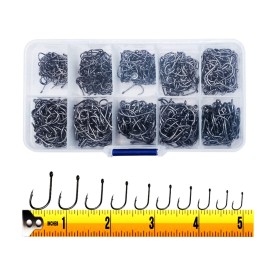 300PCS Small High-Carbon Steel Barbed Fishing Hook..