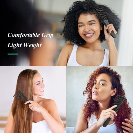 Detangling Hair Brush, Detangling brush for Adults and Kids, Comb Set for Kinky Curly Coily and Wavy Hair, For Wet and Dry Hair, Afro American Type 3a-4c, Comfortable Grip, Easy to Clean(Black) Detangling Hair Brush, Detangling brush for Adults and Kids, Comb Set for Kinky Curly Coily and Wavy Hair, For Wet and Dry Hair, Afro American Type 3a-4c, Comfortable Grip, Easy to Clean(Black)