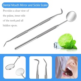 SENLMLER Dental Tools, Professional Plaque Remover Teeth Cleaning Tool Kit, Stainless Steel Dental Pick Tartar Scraper Tooth Cleaner, Oral Care Hygiene Set for Dentist Personal Pets with Storage Box SENLMLER Dental Tools, Professional Plaque Remover Teeth Cleaning Tool Kit, Stainless Steel Dental Pick Tartar Scraper Tooth Cleaner, Oral Care Hygiene Set for Dentist Personal Pets with Storage Box