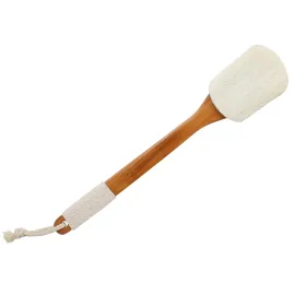 Leotruny 100% Natural Exfoliating Loofah with Long Wooden Handle Shower Back Brush (Off-White (1 Pack)) Leotruny 100% Natural Exfoliating Loofah with Long Wooden Handle Shower Back Brush (Off-White (1 Pack))