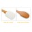 Leotruny 100% Natural Exfoliating Loofah with Long Wooden Handle Shower Back Brush (Off-White (1 Pack))