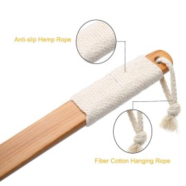 Leotruny 100% Natural Exfoliating Loofah with Long Wooden Handle Shower Back Brush (Off-White (1 Pack)) Leotruny 100% Natural Exfoliating Loofah with Long Wooden Handle Shower Back Brush (Off-White (1 Pack))