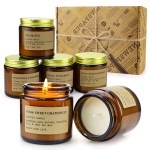 6 Pack Candles for Home Scented Aromatherapy Candle Gift Set for Women Soy Wax Long Lasting Amber Jar Candles Gift for Birthday Mother\'s Thanksgiving Day Present