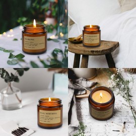 6 Pack Candles for Home Scented Aromatherapy Candle Gift Set for Women Soy Wax Long Lasting Amber Jar Candles Gift for Birthday Mother\'s Thanksgiving Day Present 6 Pack Candles for Home Scented Aromatherapy Candle Gift Set for Women Soy Wax Long Lasting Amber Jar Candles Gift for Birthday Mother\'s Thanksgiving Day Present