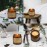 6 Pack Candles for Home Scented Aromatherapy Candle Gift Set for Women Soy Wax Long Lasting Amber Jar Candles Gift for Birthday Mother\'s Thanksgiving Day Present