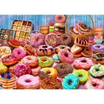 HUADADA Jigsaw Puzzles for Adults 1000 Pieces, Donuts Interlock Perfectly Letter on Back No Dust, Home Decor Birthday Party Gift Toy for Men Women Olders Seniors (27.5x19.6), 1:1 Poster