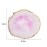 JASSINS Resin Nail Art Palette,Nail Art Painting Mixed Color Palette Gold Edge Nail Gel Color Makeup Display Board (Pink+White)
