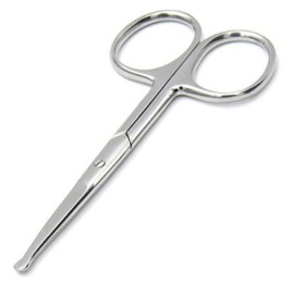 Melwey Rounded Stainless Steel Facial Hair Scissors/Safety Scissor for - Nose, Eyebrows, Facial Hair, Eyelashes, Moustache, Beard Trimming, Baby Nail.