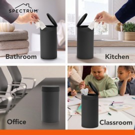 Spectrum Disinfecting Wipes Container with Push Button Lid - Refillable Dispenser for Bathroom, Kitchen, Classroom, Countertop, & Home - Stainless Steel & Rust-Resistant Disinfectant Wipes Holder Spectrum Disinfecting Wipes Container with Push Button Lid - Refillable Dispenser for Bathroom, Kitchen, Classroom, Countertop, & Home - Stainless Steel & Rust-Resistant Disinfectant Wipes Holder