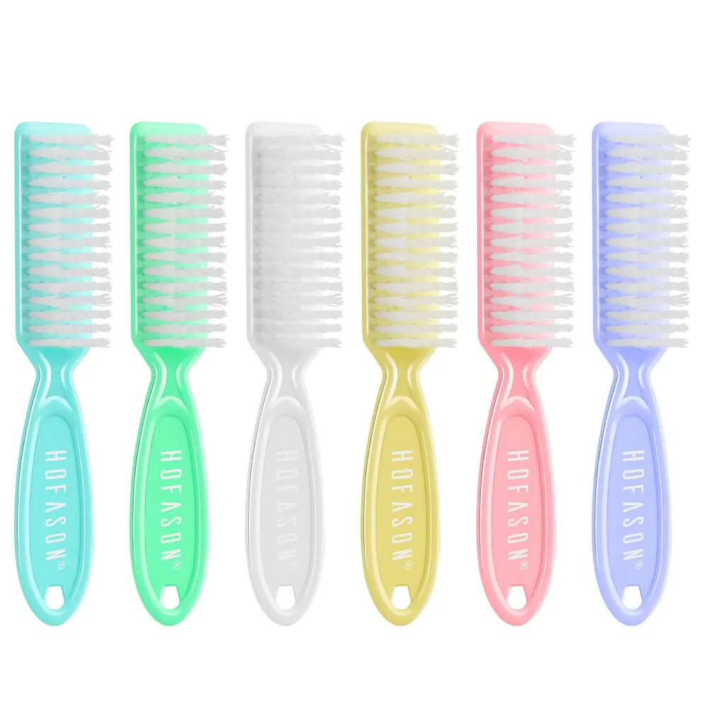 HOFASON 6 Pack Nail Brush for Cleaning Fingernails, Nail Brush Handle Grip Brush for Nail and Toenail Foot, Nail Dust Brush Manicure Pedicure Tools Scrubbing Brush Women Men Home Salon (Macaron) HOFASON 6 Pack Nail Brush for Cleaning Fingernails, Nail Brush Handle Grip Brush for Nail and Toenail Foot, Nail Dust Brush Manicure Pedicure Tools Scrubbing Brush Women Men Home Salon (Macaron)