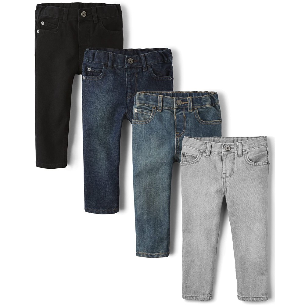 The Children\'s PlaceBaby Boysand Toddler Multipack Basic Skinny JeansTide Pool/Black/Deep Blue/Dove Gray 4-Pack4T The Children\'s PlaceBaby Boysand Toddler Multipack Basic Skinny JeansTide Pool/Black/Deep Blue/Dove Gray 4-Pack4T